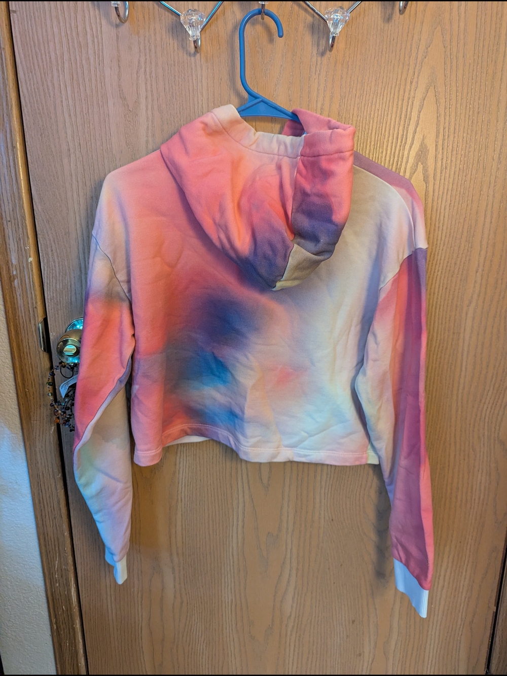 Calvin Klein Tie-Dye Cropped Hoodie - Multicolor - Picture 3 of 3